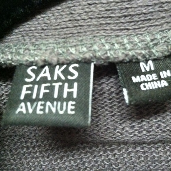 Bundled Saks 5th rose detail drape vest - Picture 2 of 3