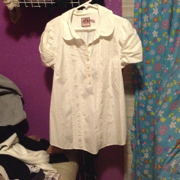 White blouse peterpan collar - Picture 1 of 3