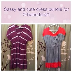 Sassy and cute dress bundle for @twinsrfun21