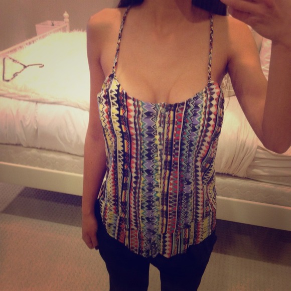 Tops - Colorful tribal loose tank