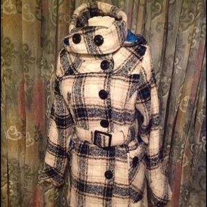 Ladies Women's Wool Blend Jacket by Dollhouse sz M