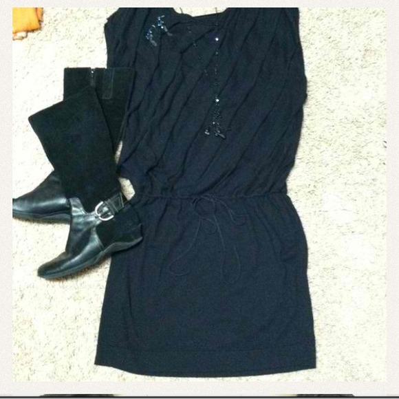 RESERVED Black knit dress Max studio XL