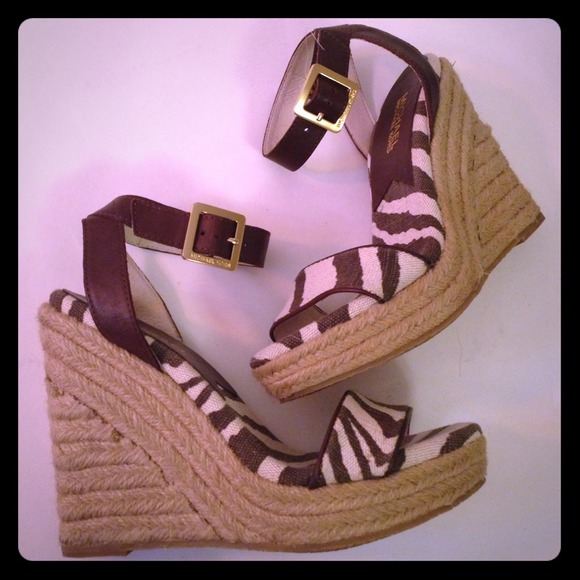 REDUCED Michael Kors Printed Wedges