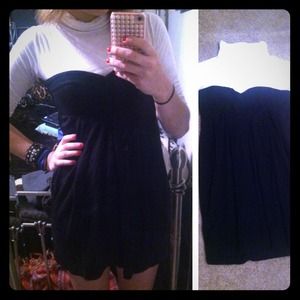 Adorable black winter micro mini