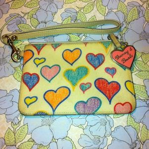 Reduced✂ Dooney and Bourke Heart Wristlet