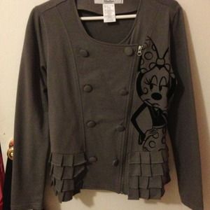 Authentic Disney Zipper/Button Jacket