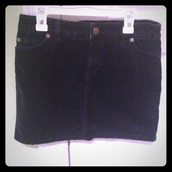 BDG navy blue corduroy skirt
