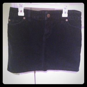 BDG navy blue corduroy skirt