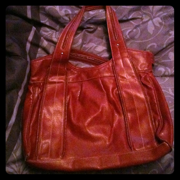 Red leather purse from target
