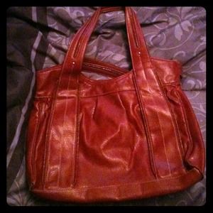 Red leather purse from target