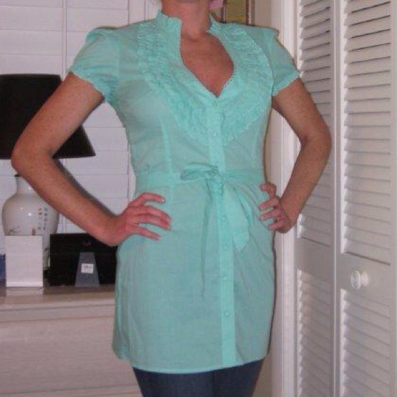 *SOLD* Body Central Sea-foam Green Tunic