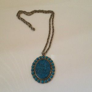 Blue topaz necklace