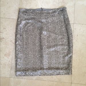 Potters Pot pewter sequin skirt