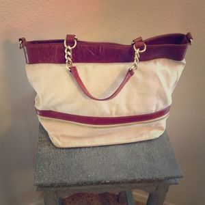 Reserved for @diordiva- J.Crew Canvas Purse