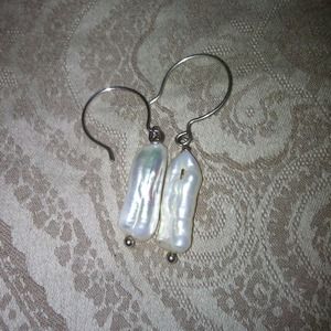 Freshwater Pearl Drops in Sterling