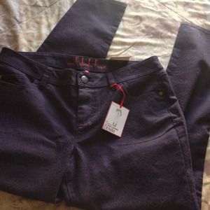 ELLE Skinny Print Jeans