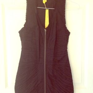 Catherine Malendrino zipper front cotton dress