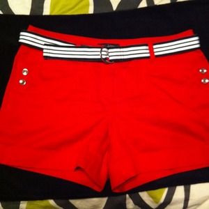 White House Black Market Red Shorts!
