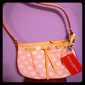 Pink Dooney & Bourke Tassel Zip Top