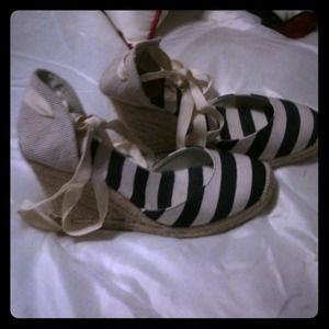 Navy and White Espridilles