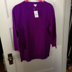 J.Crew merino sweater size medium purple