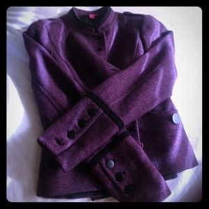 A purple Betsey Johnson jacket
