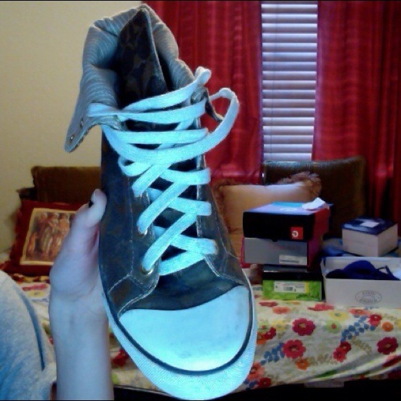 *SOLD* Coach hi-top sneakers