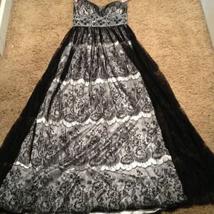 Floor length prom dress