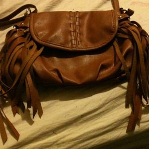 Tan Crossed Body Bag