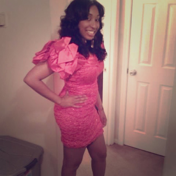 Red vintage party dress