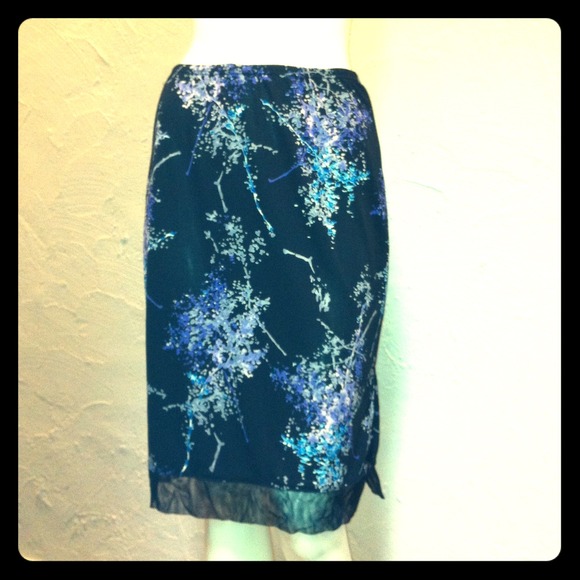 BCBG vintage floral skirt, size M.