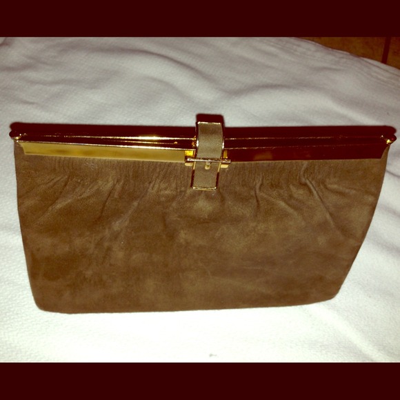 🎀Vintage Suede Clutch🎀