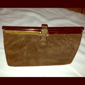 🎀Vintage Suede Clutch🎀