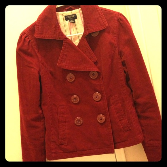 SOLD Dark Red American Eagle Jacket SOLD