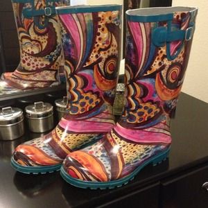 Rubber Fashion Boots