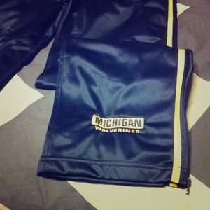 University of Michigan track pants!