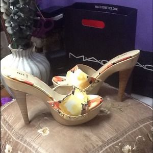 Bakers flower print sandal