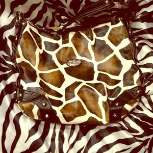 Giraffe Print Purse