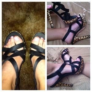 Cheetah print based heels