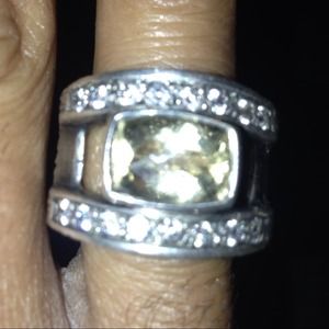 Sterling silver ring with Stones