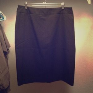 anne klien size 12 stretch black skirt