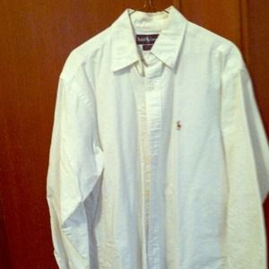 Polo Ralph Lauren Men's white button-up shirt