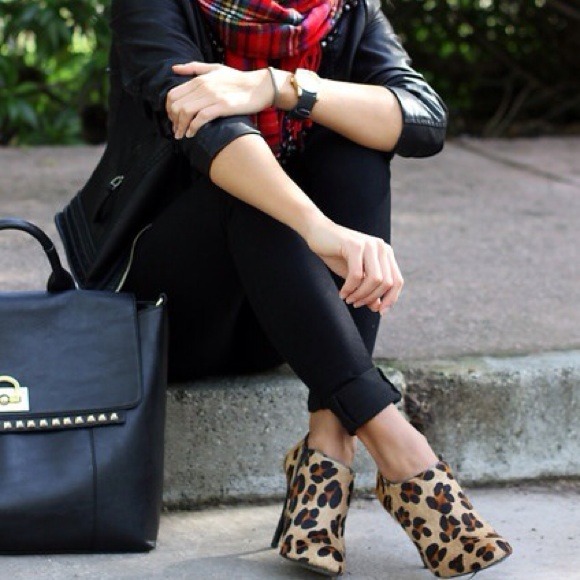 Boots - NEW AND REDUCED PRICE Leopard print booties