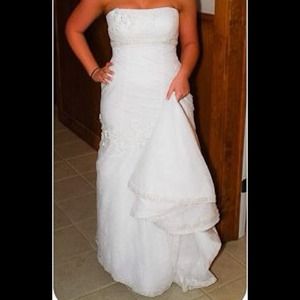Wedding dress from David's bridal.