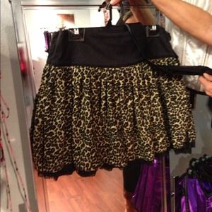 Leopard wrap skirt