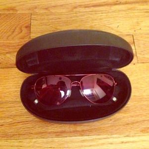 Michael Kors women's aviator sunglasses in pink