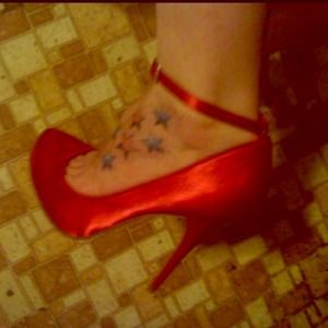 Arden B red heels