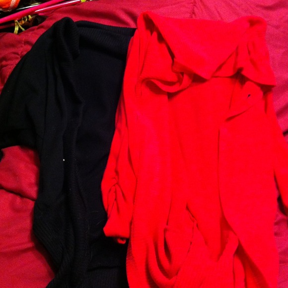 Black and pink shrug set