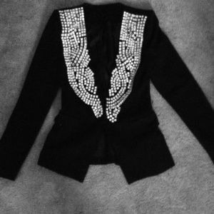 🔻Traded🔻Black studded jacket/blazer