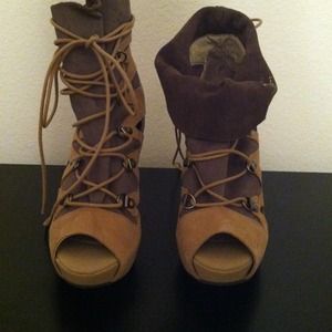 Peep toe boots from TopShop